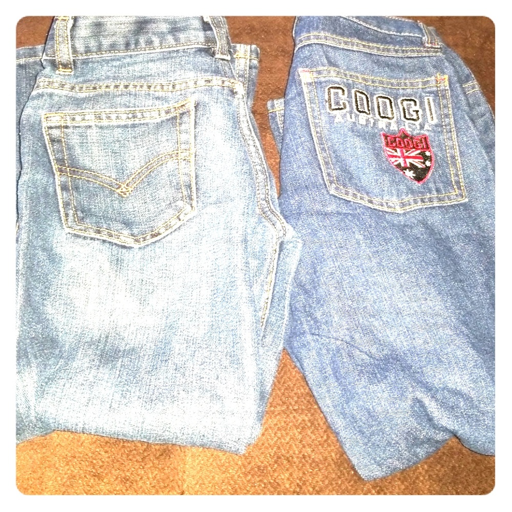 Jeans...one pair is Levi's the other is Coogi. $8